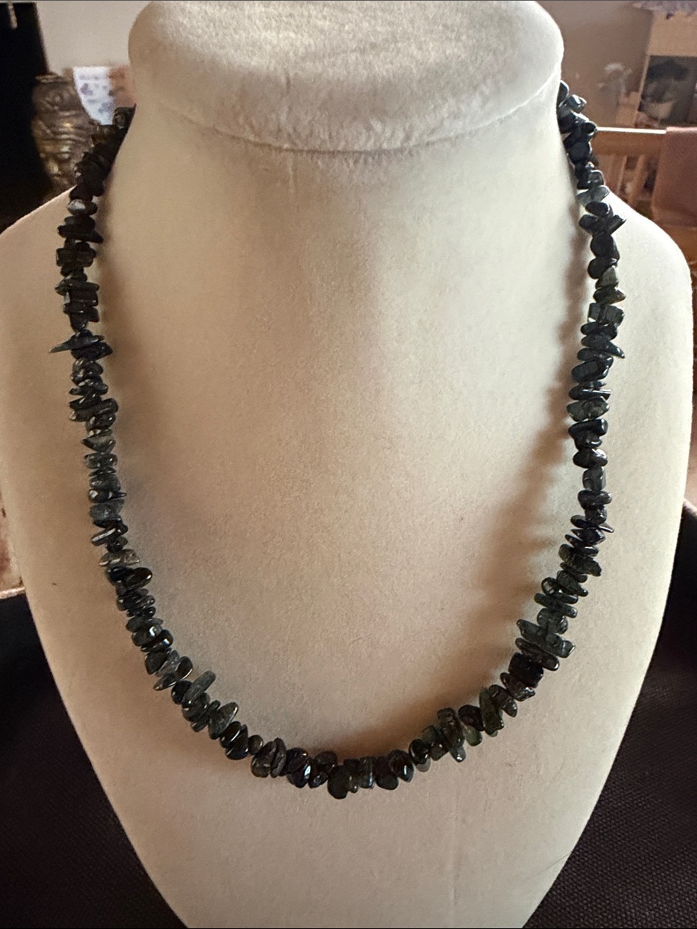 Black Tourmaline Chip Necklace - Women Jewelry
